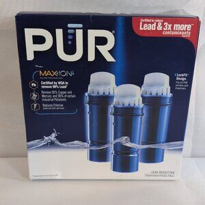 Pur Maxion Water Filter 3 Pack Replacement PPF951K NEW SEALED Blue Lockfit